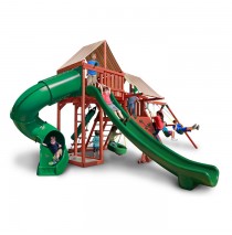 Sun Climber Deluxe Swing Set With Sunbrella Brannon Tarp